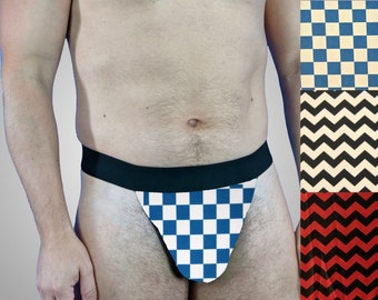 Thong Underwear in Geometric Prints