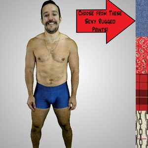 Men's Swim Trunks in Rugged Prints