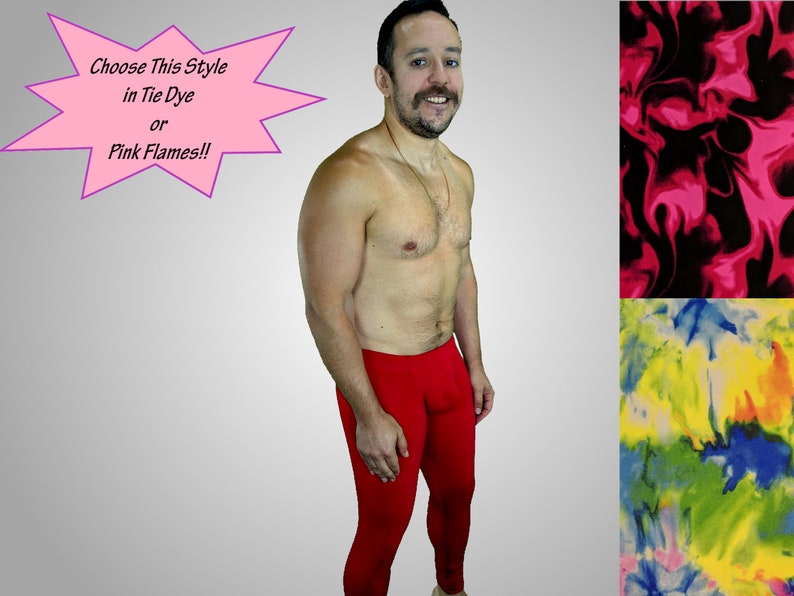 Medias con bolsa y botín en Tie Dye y Pink Swirl, leggings con bolsa forrada contorneada y costura a tope imagen 7