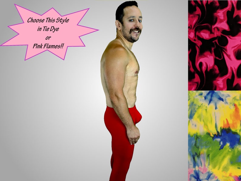 Medias con bolsa y botín en Tie Dye y Pink Swirl, leggings con bolsa forrada contorneada y costura a tope imagen 6