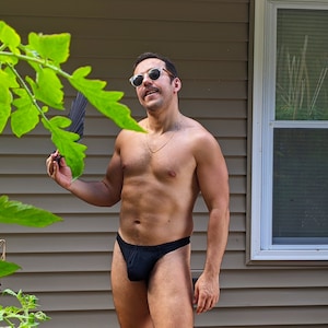 Mens Swim Thong in Solid Colors