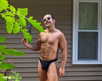 Mens Swim Thong in Solid Colors