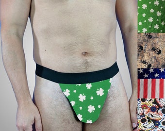 Thong Underwear in Holiday Prints
