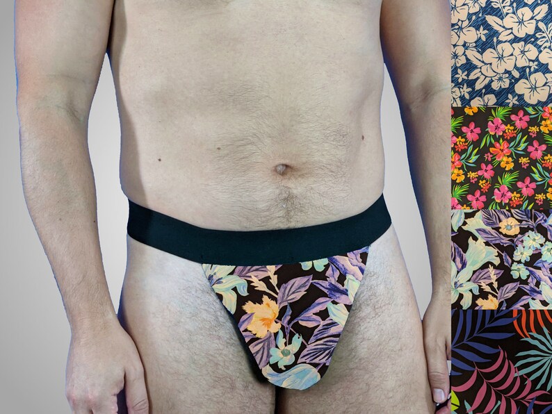 Thong Underwear in Floral Prints Cool Floral