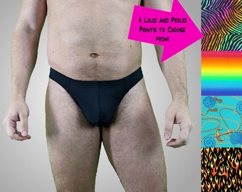 Swim Thong in Loud and Proud Prints