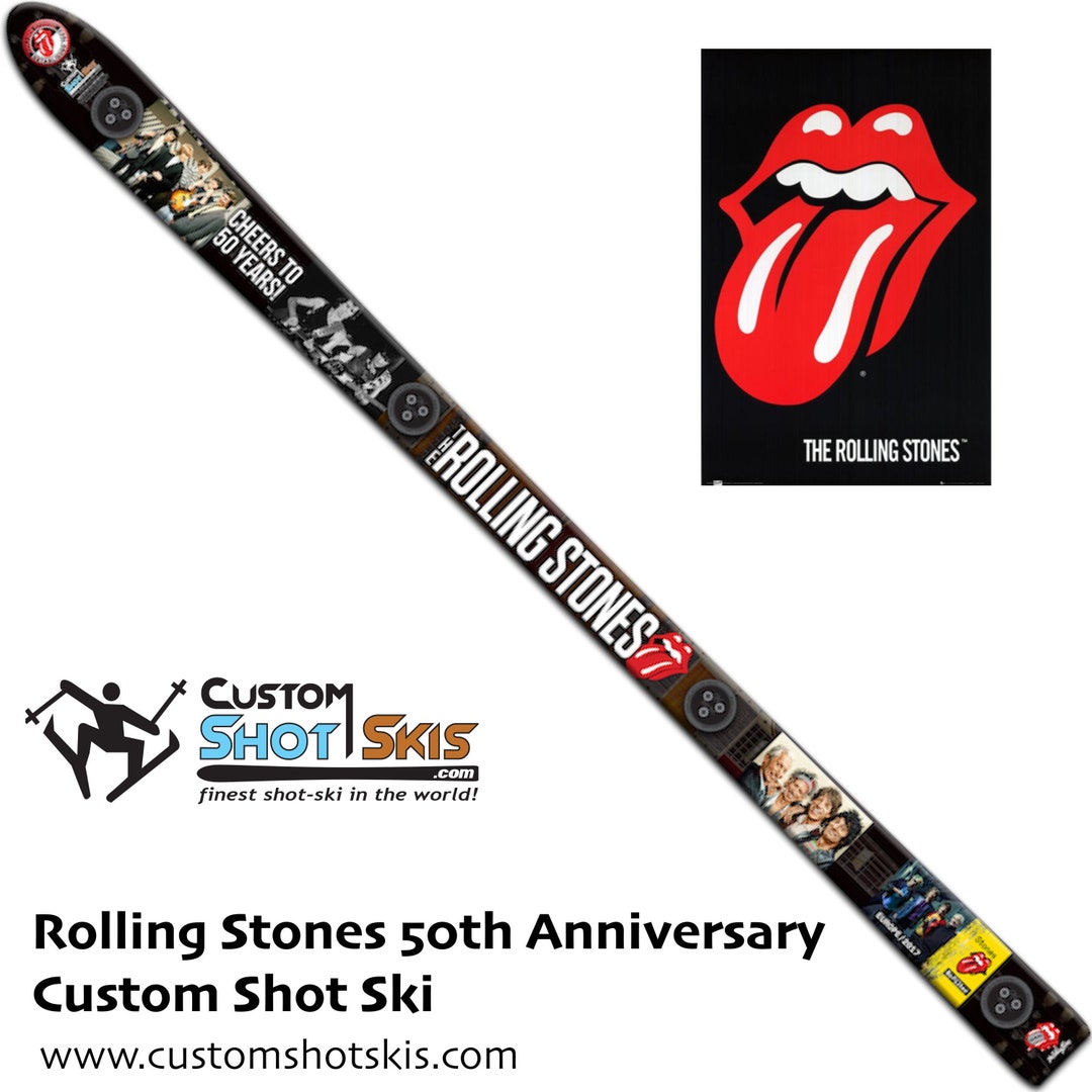 Rolling Stones Shot Ski Etsy