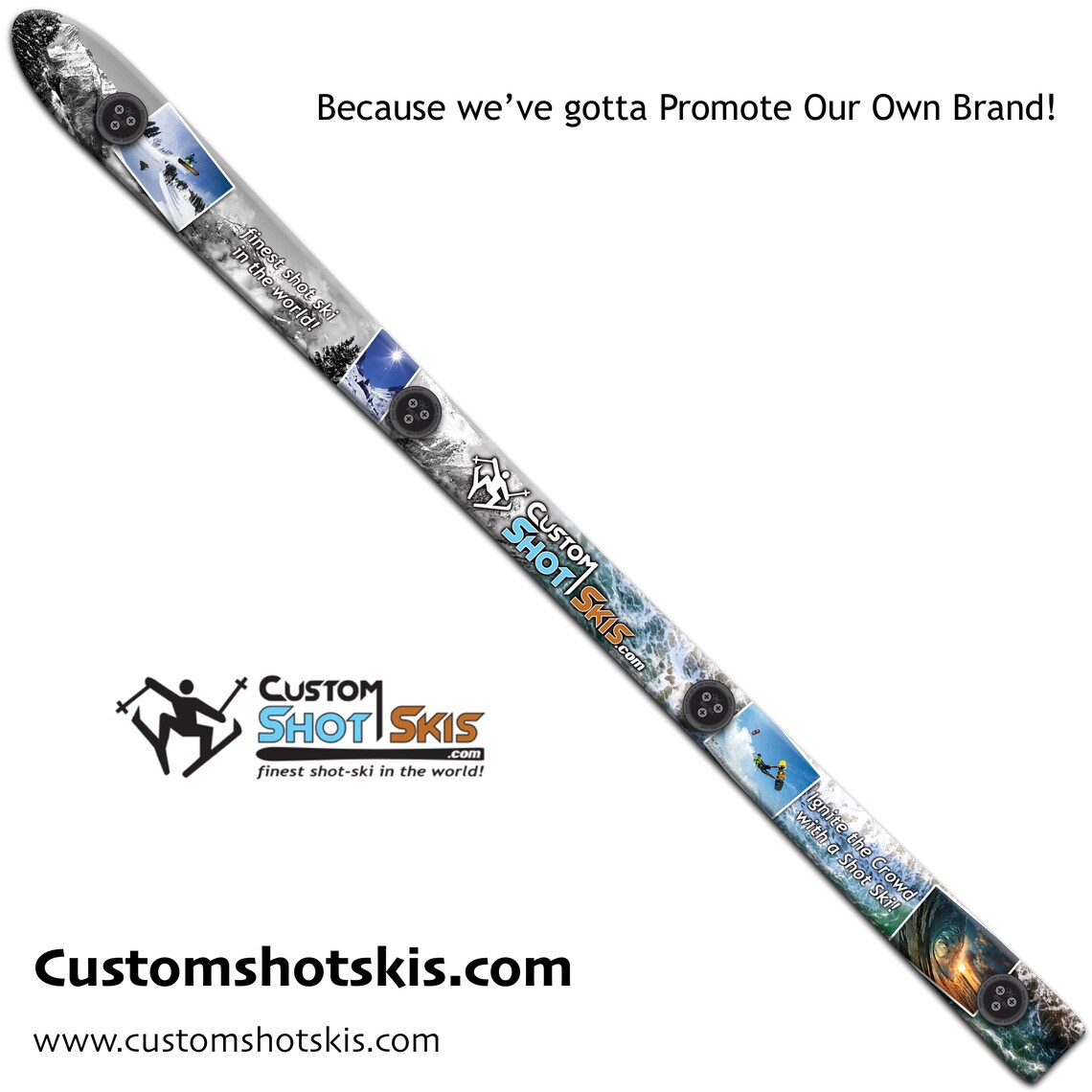 Custom Shot Ski Etsy