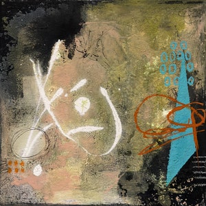 Abstract original painting/wall art/ mixed media