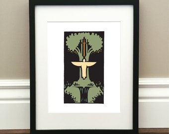 Tree of Life - Signed Print - 8.5" x 11" - Colored