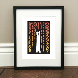Pillar of Light - Signed Print - Joseph Smith and the First Vision - 8.5&quot; x 11&quot; - Colored