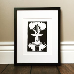 The Tree of Life -Signed Print - Cherubim, and a Flaming Sword (Genesis 3:24)  - 8.5&quot; x 11&quot;