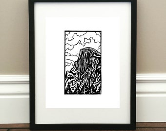 Half Dome - Signed Print - Yosemite National Park, California - 8.5" x 11"