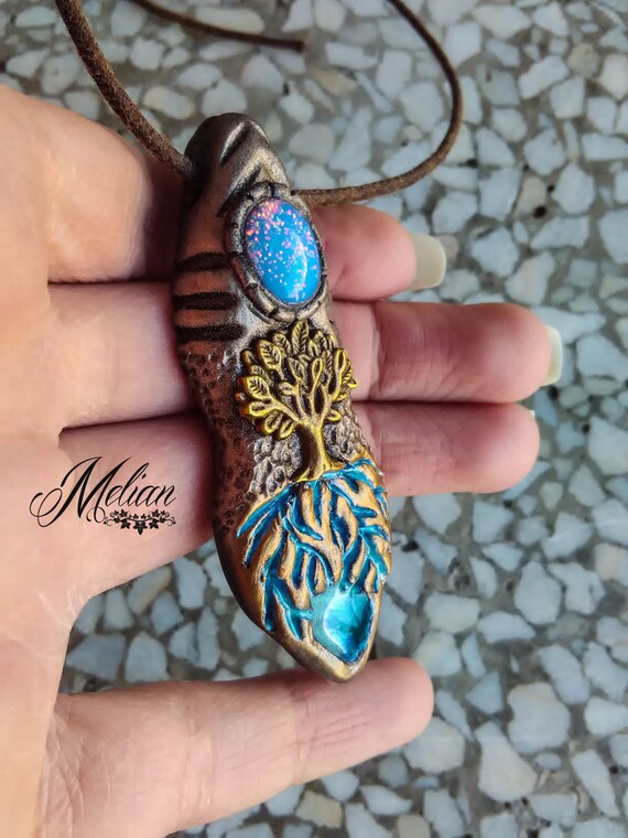 Boho pendant Burning Man Festival Jewelry Free Spirit Fantasy