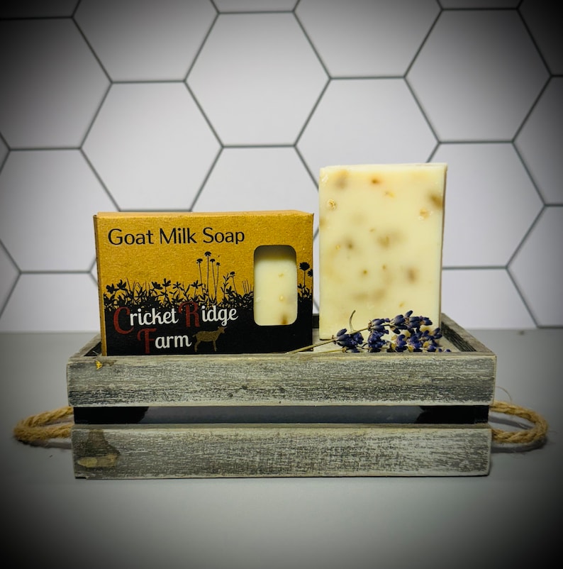 Lavender & Oatmeal Goats Milk Soap image 1