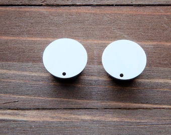 Silver blank plug gauges 0g, 00g, 7/16, 1/2, 9/16, 5/8, 3/4
