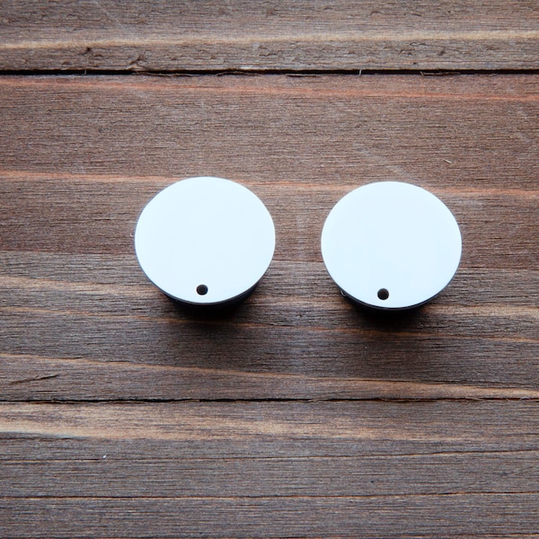 Silver blank plug gauges 0g, 00g, 7/16, 1/2, 9/16, 5/8, 3/4