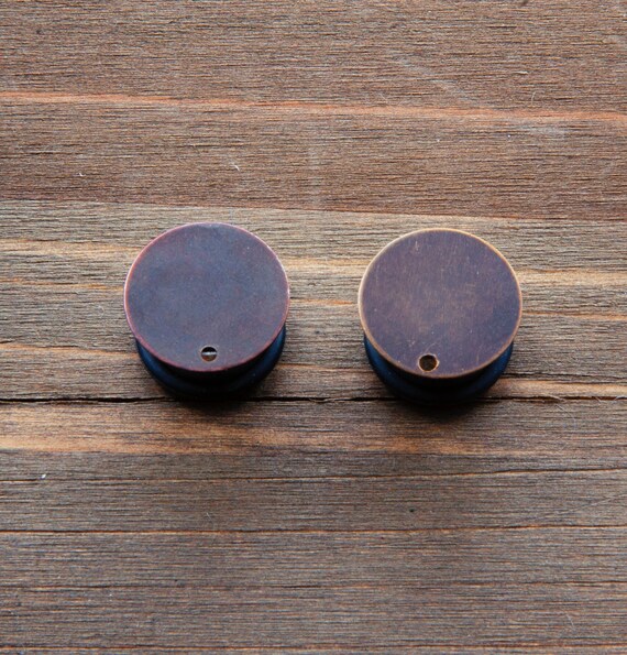 Vintage Brass Blank Plug Gauges 4g 2g 0g 00g 7/16 1/2 Etsy