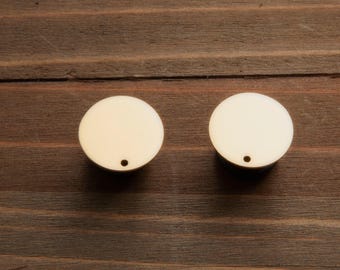 Gold Dipped Brass Plug Gauges: Surgical Steel Tunnels