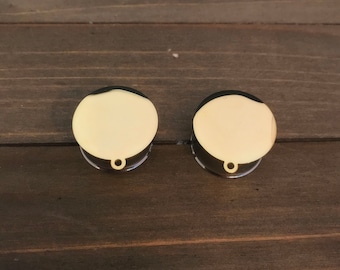 Brass Dipped in Gold Blanks With Loop Plug Gauges