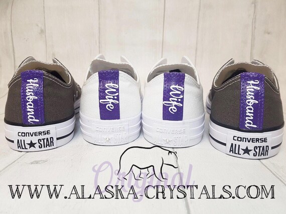 his and hers wedding converse