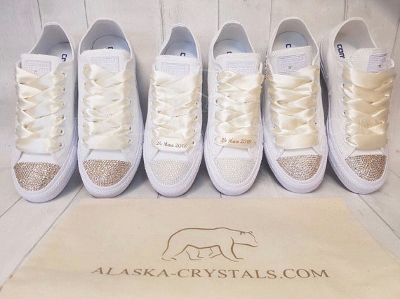 his and hers wedding converse