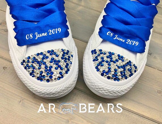 wedding converse royal blue