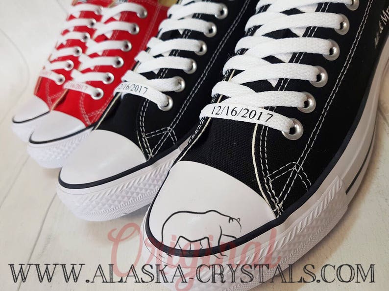 his and hers wedding converse