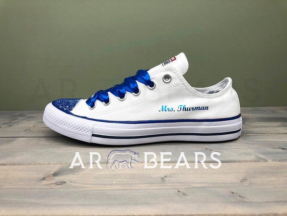 wedding converse royal blue