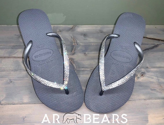 sparkly flip flops for wedding
