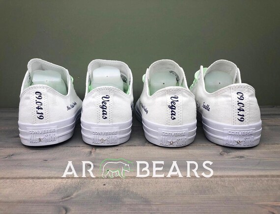 his and hers wedding converse
