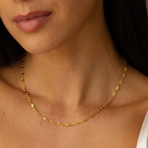 SOLID 14K Gold Valentino Chain , Fancy Gold Chain , Chain For Her , Italian Gold Chain , Layered Gold Chain , Gift For Her ,  Gold Chains