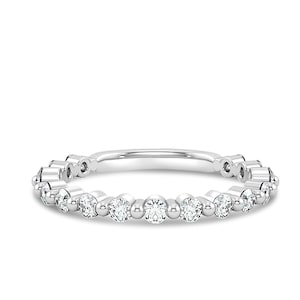 Echter Diamant Ehering, Frauen Diamant Band, Solid Gold 14k Stapelbarer Band für Frauen, Klassischer Ehering, Massivgoldring mit Diamant
