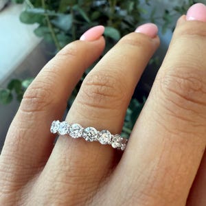 Lab Grown Diamond Eternity Band , Lab Grown Diamond Band , Lab Diamond Wedding Band , Diamond Band , Eternity Diamond Band , Gold Band