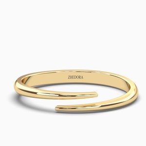 Goldring, 14k Solid Gold Stapelring, Schlicht Goldring, Pinky Ring, Einzigartige Mode Ring, Solid Gold Twist Ring, Gold Band, Statement Ring