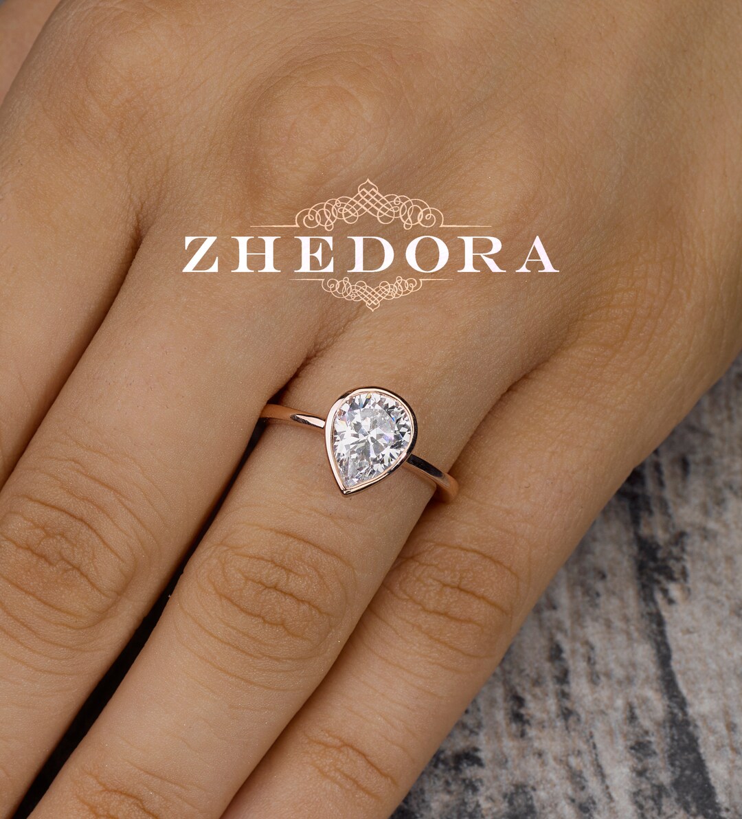 アクセサリー UPALA pear shape sideway bezel ring K18 UPALA pear shape sideway bezel ring K18 - メルカリ