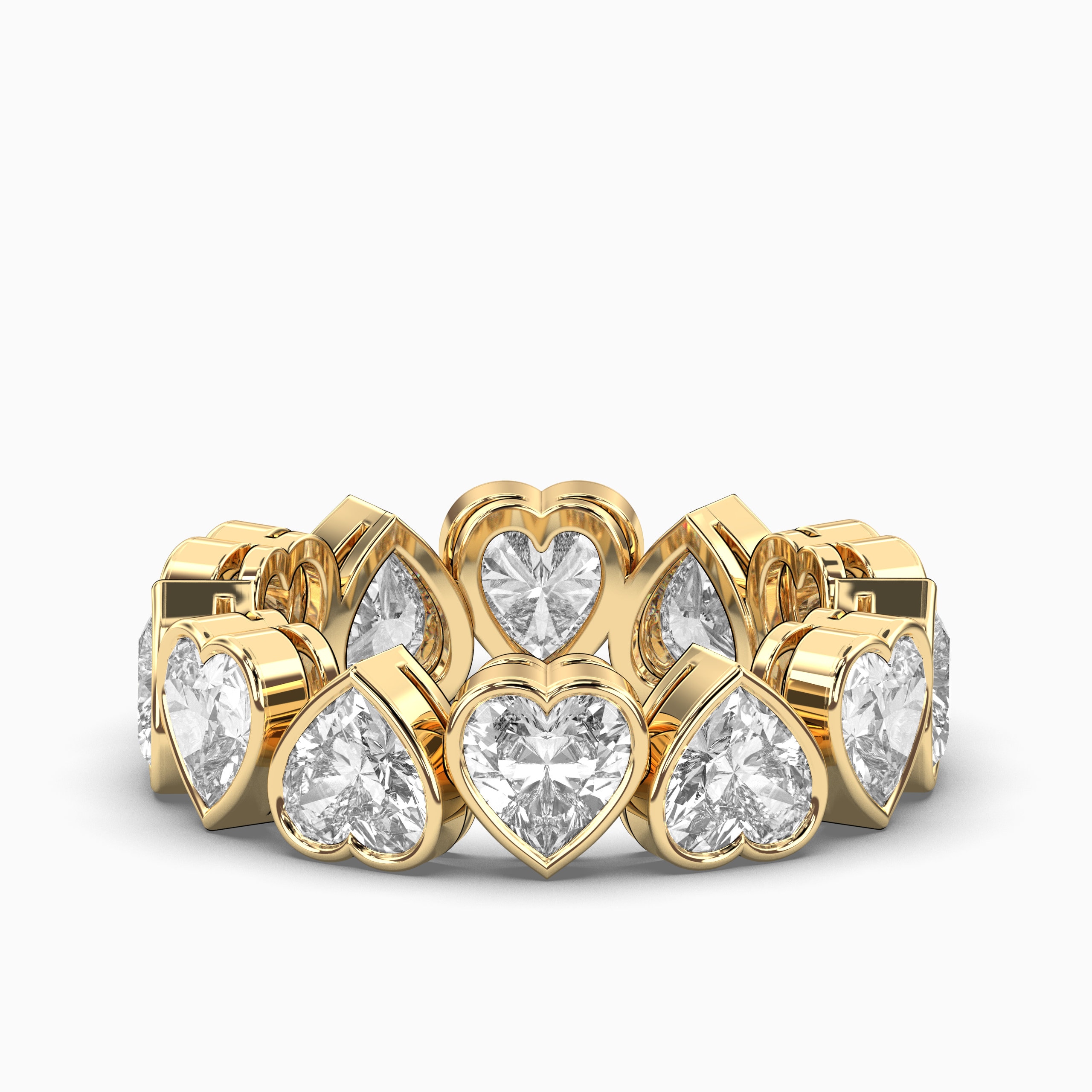 Heart Eternity Band Etsy Canada