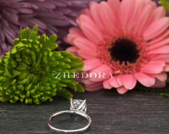 4 CT Round Cut Engagement Ring Set, Wedding Set, Forever One