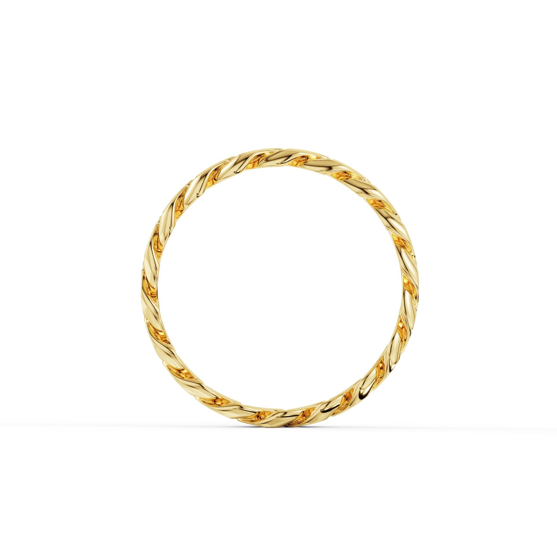 Golden Rings With Chain Cuban Link Gold Band, Chain Link Ring, Solid Gold Wedding Band, Unisex ...