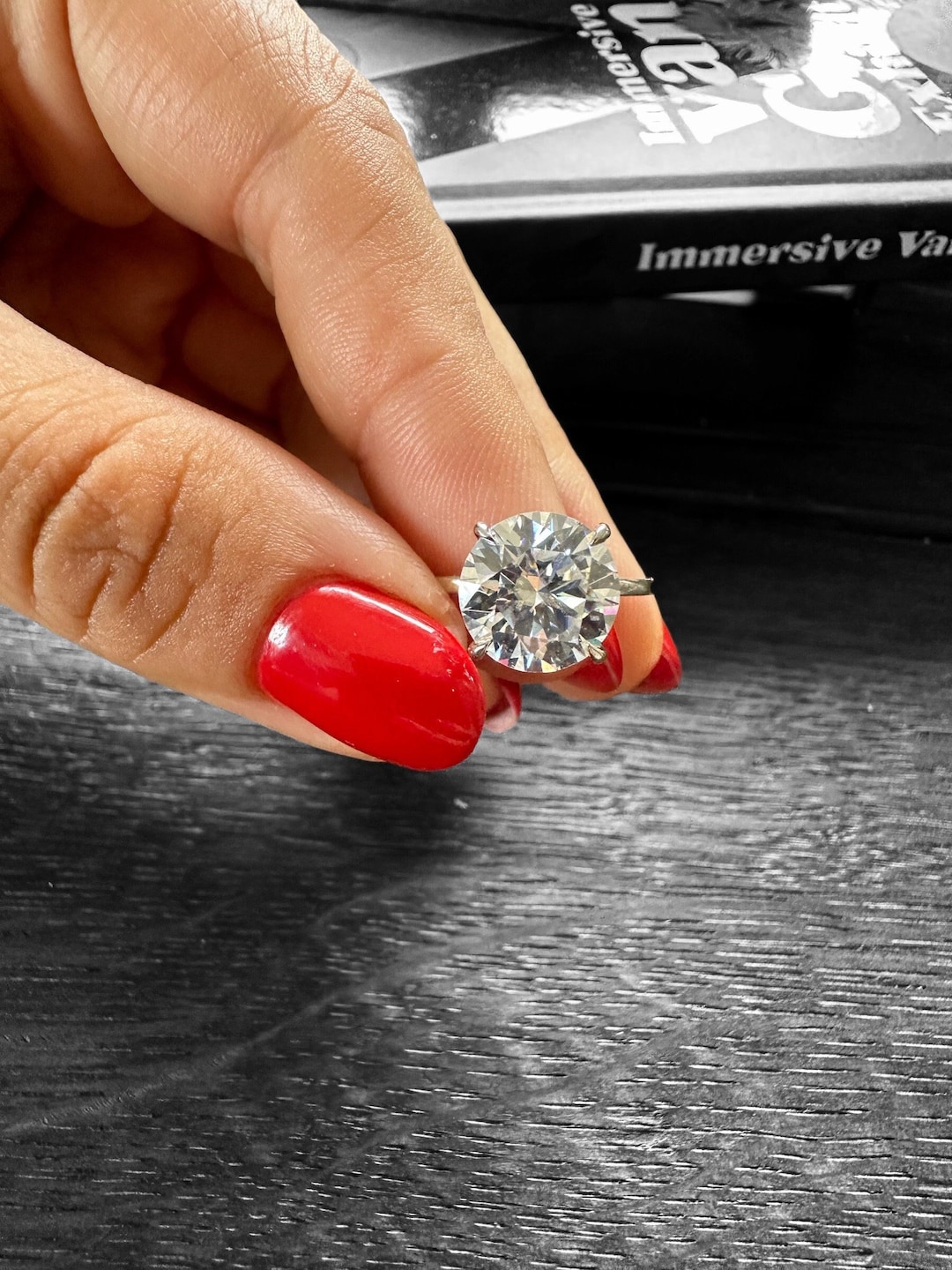 Lab Grown Diamond Ring , Round Diamond Engagement Ring , Lab Made