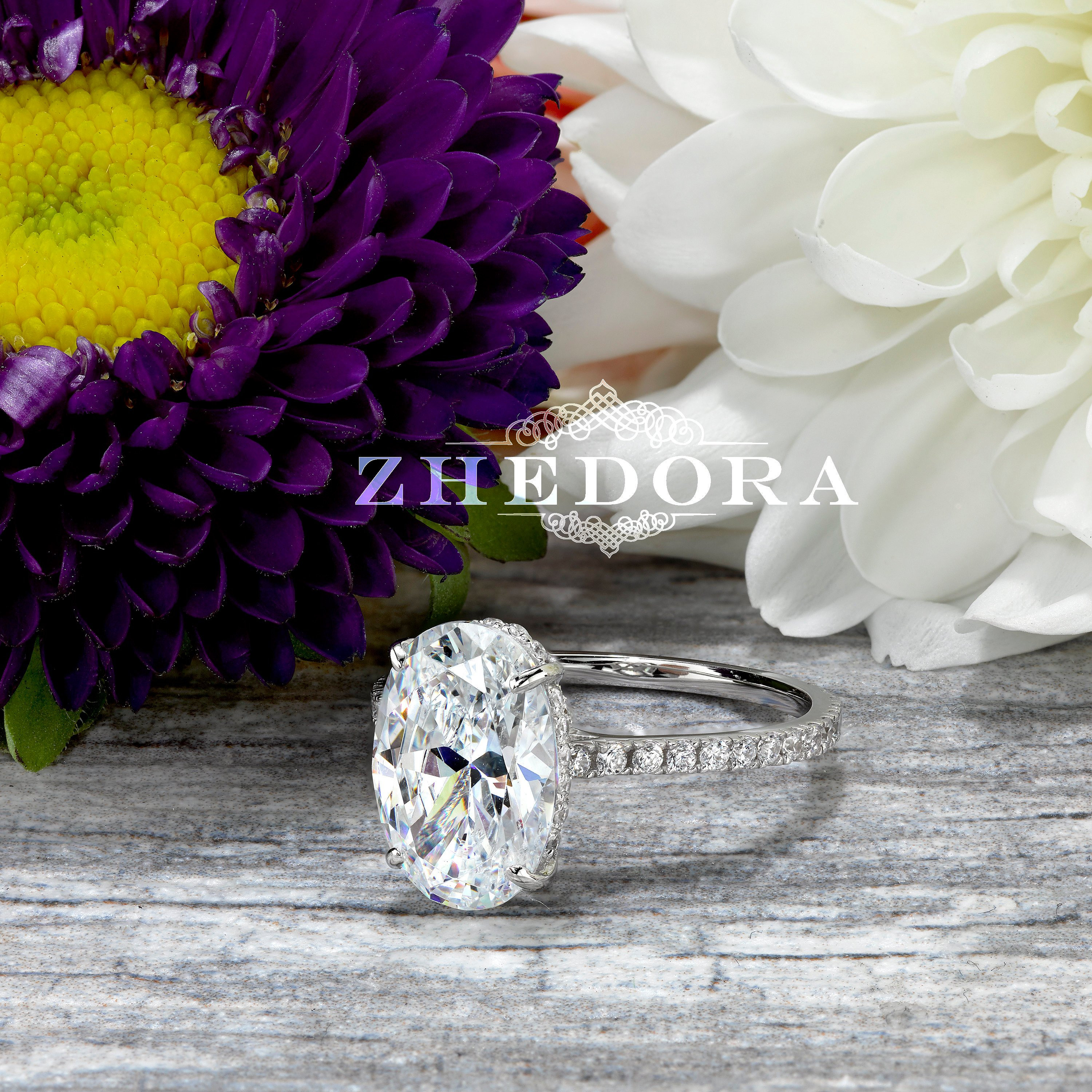 Anillo de compromiso de corte ovalado de 4 quilates en oro blanco de 14  k/18 k, moissanita ovalada alargada, anillo de compromiso Blake Lively,  anillo de estilo celebridad, moderno - Etsy México, image size:3000x2999