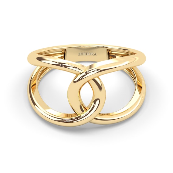 XOLO JEWELRY KNOT RING LARGE GOLD リング　9 Knot Ring Large – XOLO JEWELRY