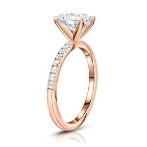 Oval 1.5 Carat Lab Grown Diamond Solitaire Engagement Ring, Lab Grown Diamond Ring Certified, Diamond Engagement Ring, Solid Gold Ring