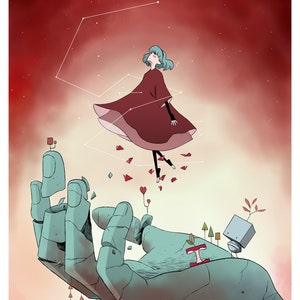 8,5 x 11" GRAU - Kunstdruck - Gaming-Poster - Videospiel-Geschenk