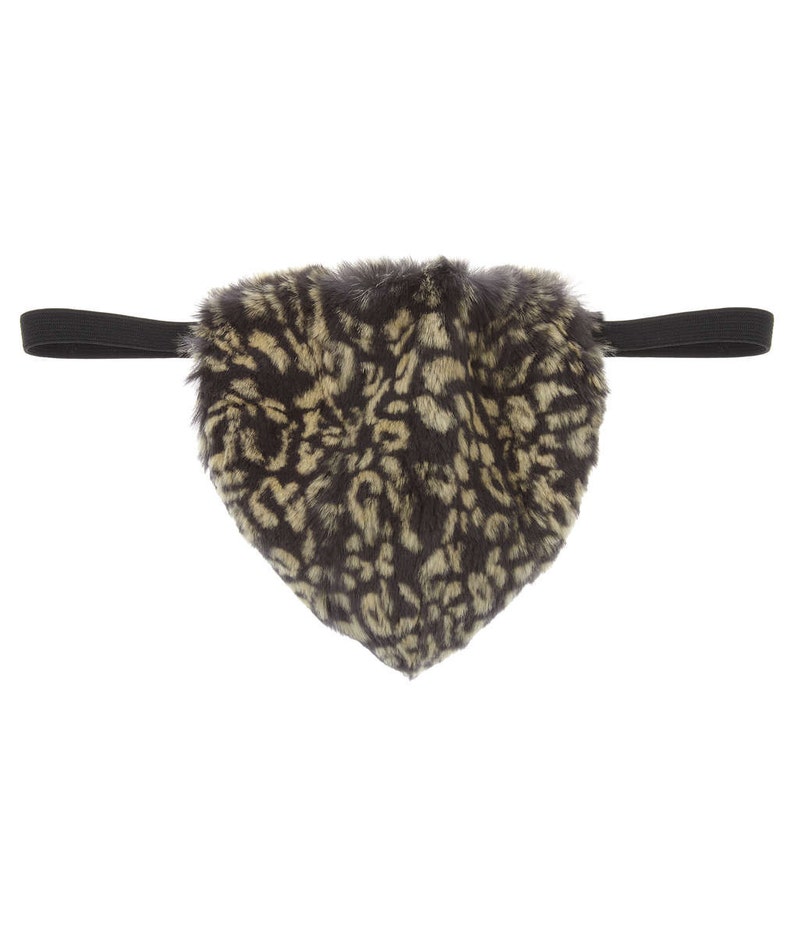 Male Fur Thong Leopard Print Etsy