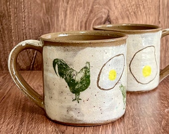 Chicken or the Egg Ceramic Coffee Mug