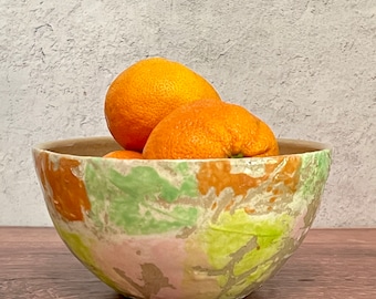 Rainbow Check Ice Cream Bowls, Cereal Bowls