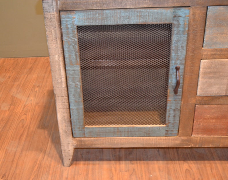 Rustic Solid Reclaimed wood Sideboard / Entry Way / Etsy