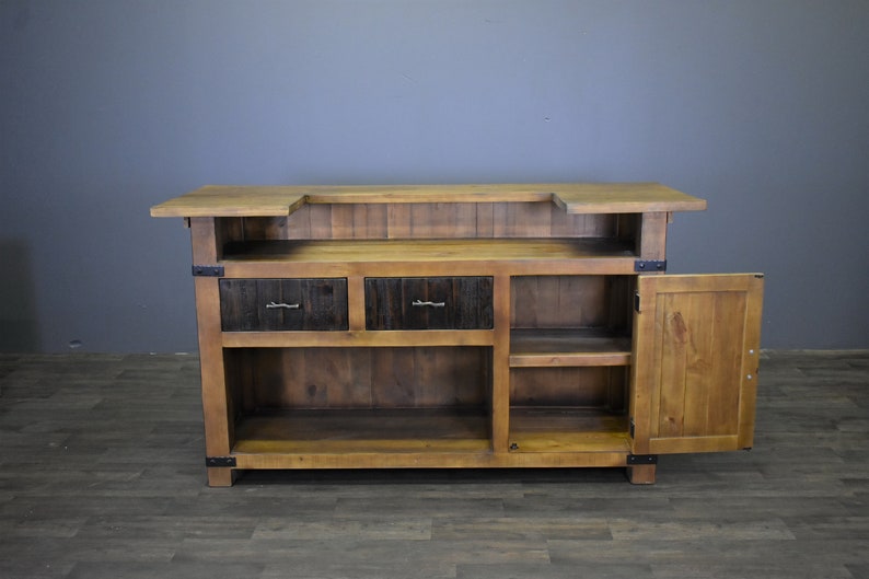 Rustic Solid Wood Dry Bar and Liquor 76 Etsy