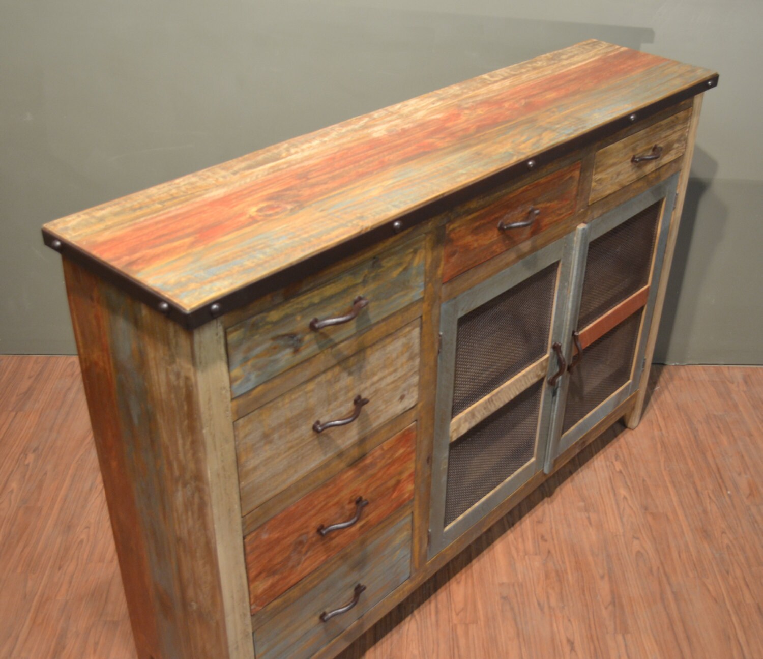Rustic Solid Reclaimed wood Sideboard / Entry Way / Etsy