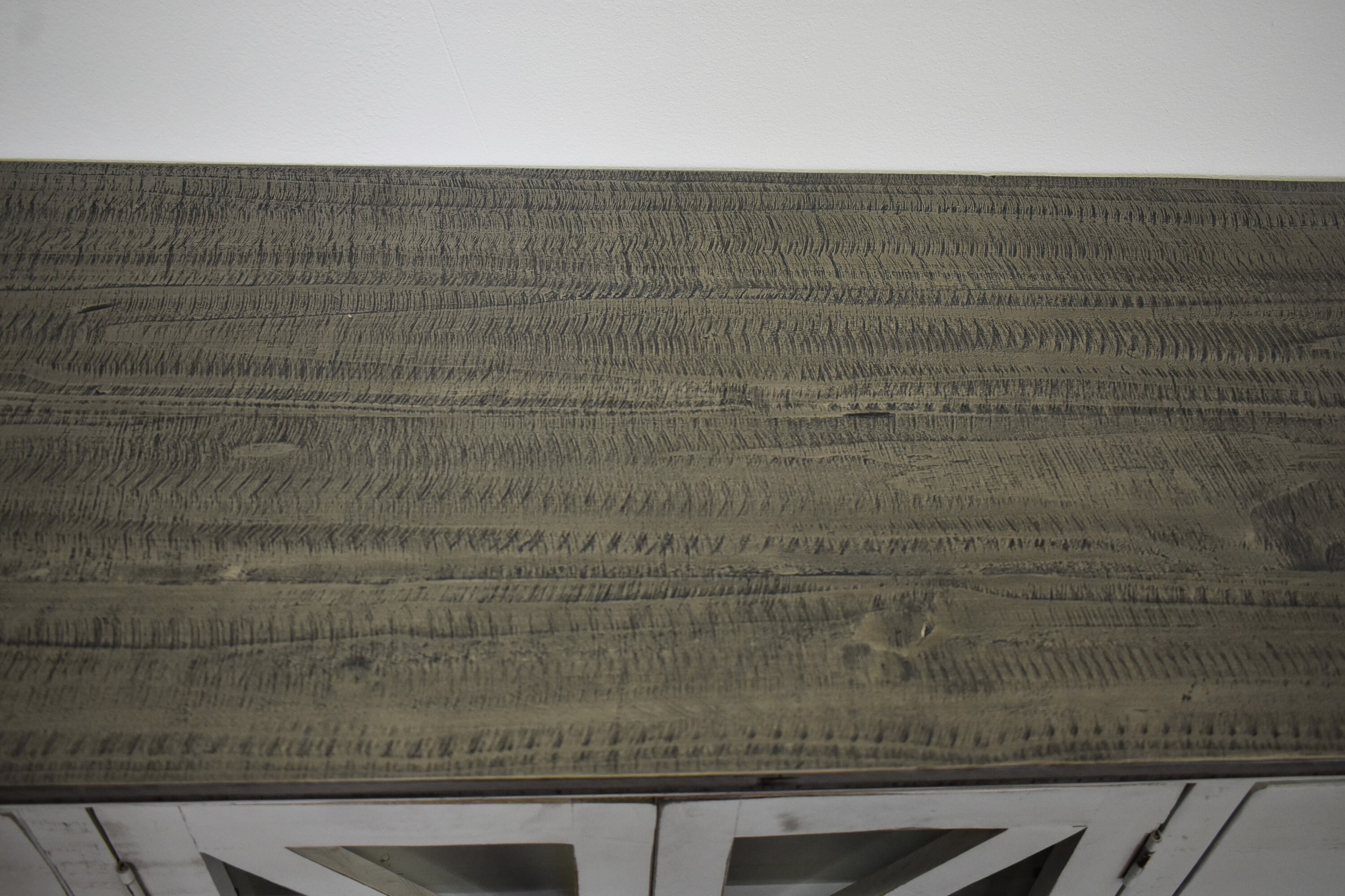 Rustic Farmhouse Style Solid Wood Barn Door Sofa Table